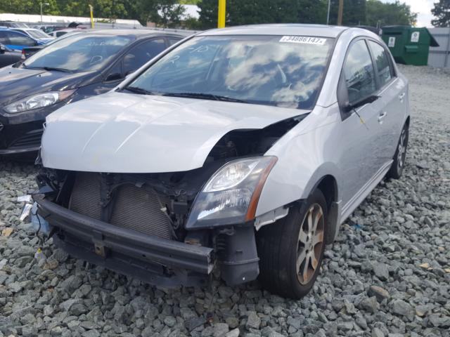 3N1AB6AP5CL614209 - 2012 NISSAN SENTRA 2.0 SILVER photo 2