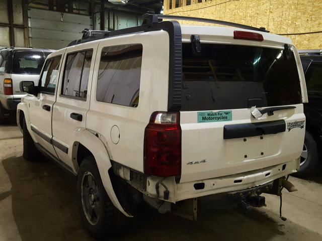 1J8HG48N96C165244 - 2006 JEEP COMMANDER WHITE photo 3