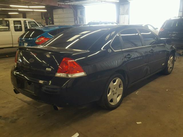 2G1WD58C069182431 - 2006 CHEVROLET IMPALA SUP BLACK photo 4