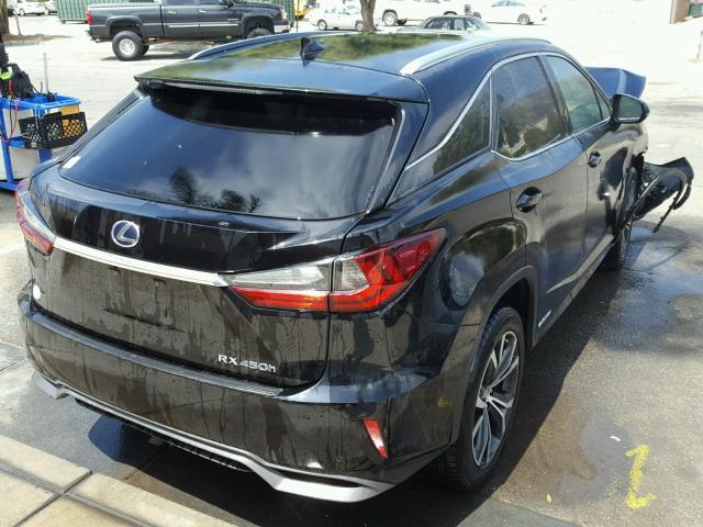 2T2ZFMCAXGC001198 - 2016 LEXUS RX 450H BLACK photo 4