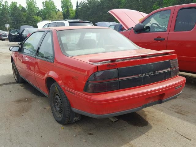 1G1LV15M9SY134633 - 1995 CHEVROLET BERETTA RED photo 3