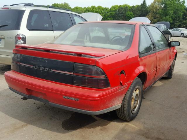 1G1LV15M9SY134633 - 1995 CHEVROLET BERETTA RED photo 4