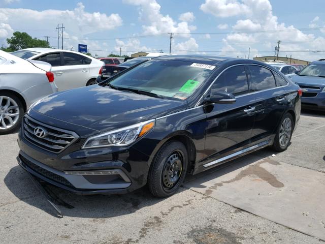 5NPE34AF7GH331629 - 2016 HYUNDAI SONATA SPO BLACK photo 2