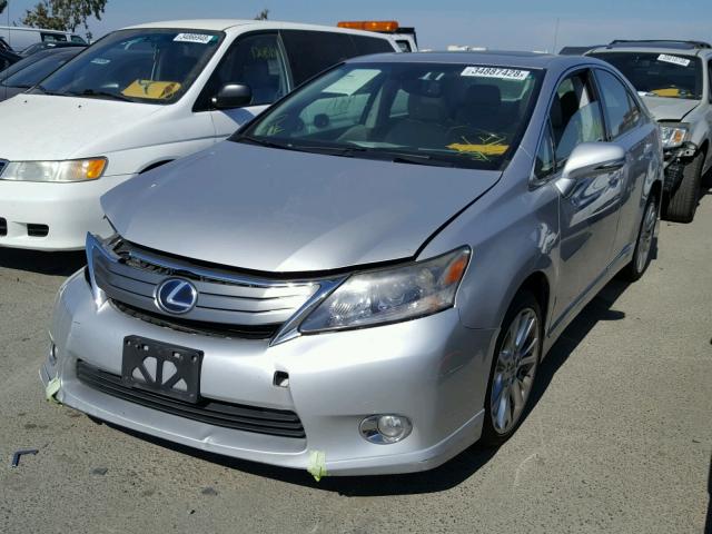 JTHBB1BA7A2026422 - 2010 LEXUS HS 250H SILVER photo 2