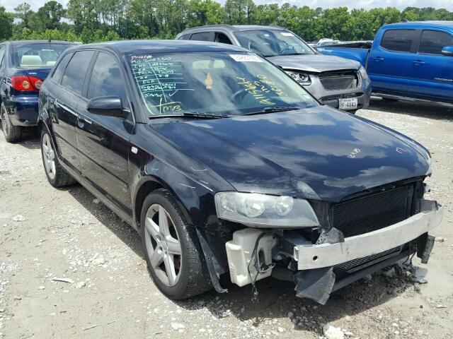 WAUHF68P56A000419 - 2006 AUDI A3 2 BLACK photo 1