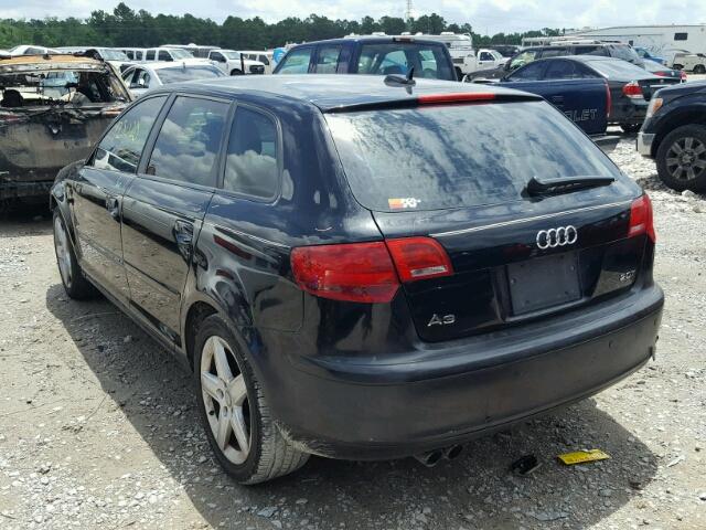 WAUHF68P56A000419 - 2006 AUDI A3 2 BLACK photo 3