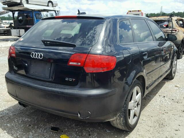 WAUHF68P56A000419 - 2006 AUDI A3 2 BLACK photo 4