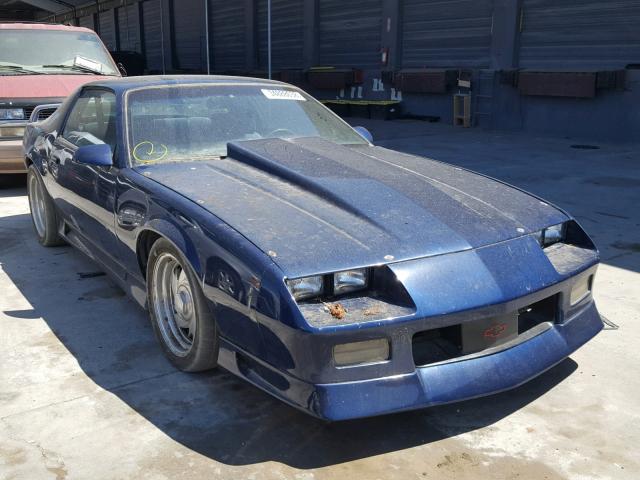 1G1FP2385ML176932 - 1991 CHEVROLET CAMARO Z28 BLUE photo 1