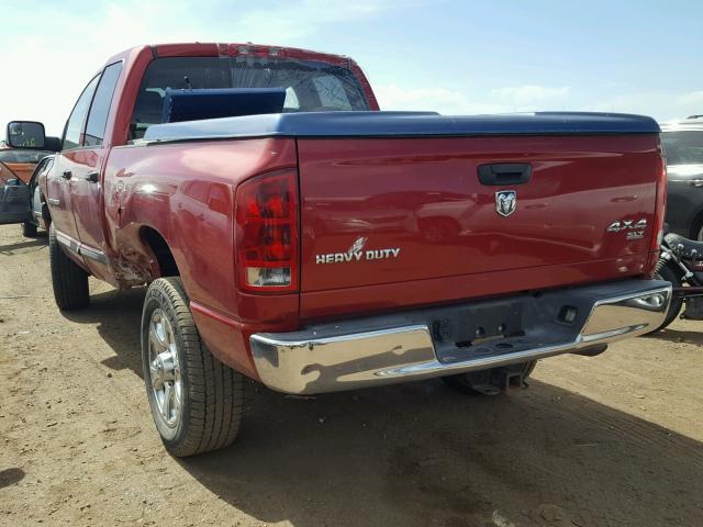 3D7KS28D96G102509 - 2006 DODGE RAM 2500 S BURGUNDY photo 3