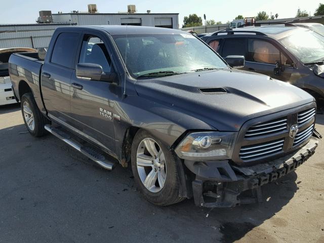 1C6RR7MTXES399870 - 2014 RAM 1500 SPORT GRAY photo 1