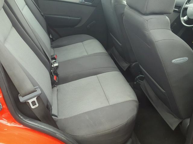 KL1TD66E29B639299 - 2009 CHEVROLET AVEO LS RED photo 6