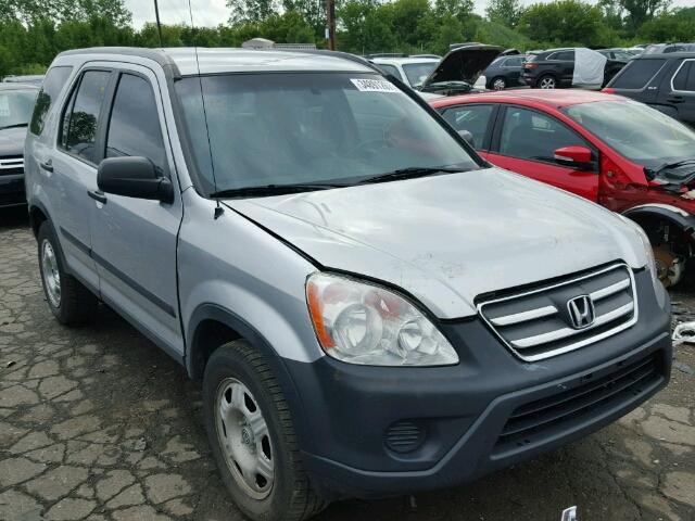 JHLRD78566C001457 - 2006 HONDA CR-V LX GRAY photo 1