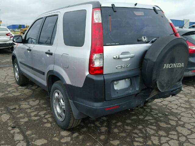 JHLRD78566C001457 - 2006 HONDA CR-V LX GRAY photo 3