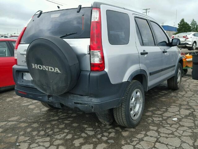 JHLRD78566C001457 - 2006 HONDA CR-V LX GRAY photo 4