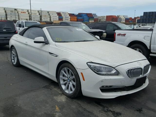 WBALZ3C51CDL73442 - 2012 BMW 650 I WHITE photo 1