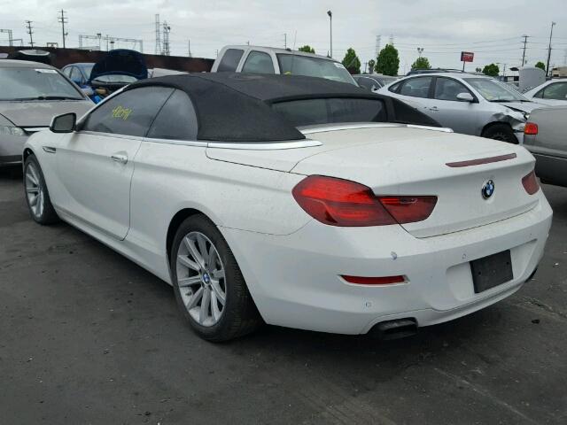 WBALZ3C51CDL73442 - 2012 BMW 650 I WHITE photo 3