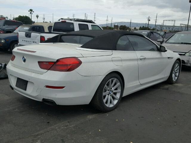 WBALZ3C51CDL73442 - 2012 BMW 650 I WHITE photo 4