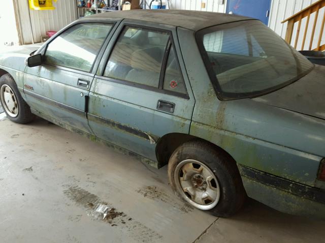 1G1LT53T2MY107140 - 1991 CHEVROLET CORSICA LT GREEN photo 10