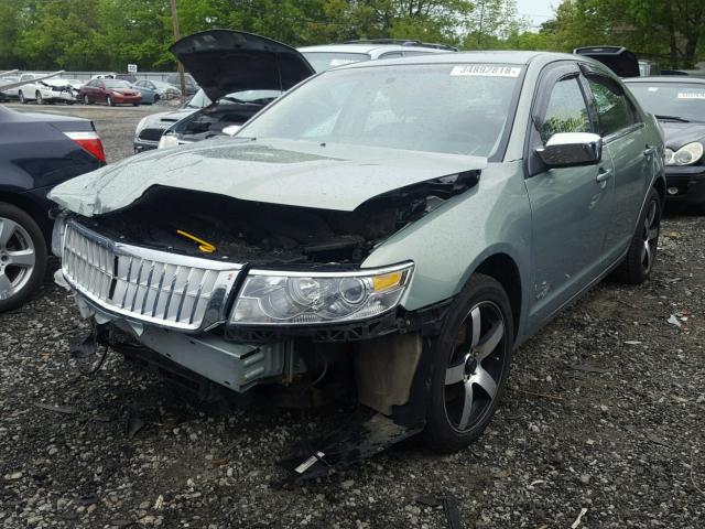 3LNHM28T18R625368 - 2008 LINCOLN MKZ GREEN photo 2