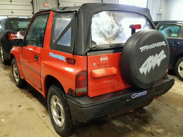 2CNBJ1863S6933045 - 1995 GEO TRACKER RED photo 3