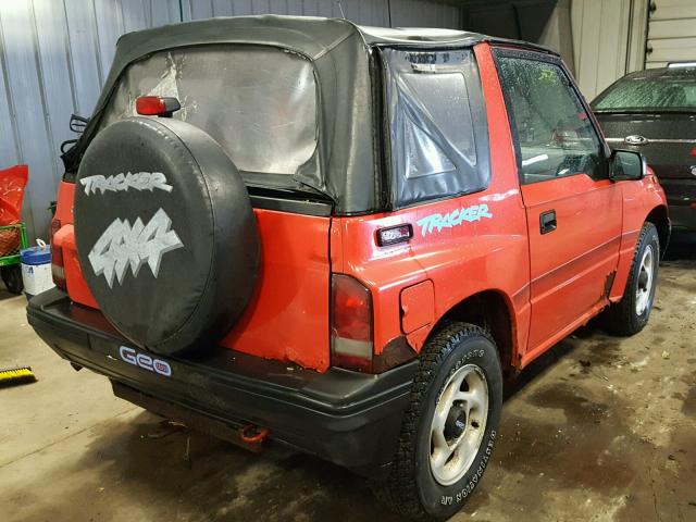 2CNBJ1863S6933045 - 1995 GEO TRACKER RED photo 4