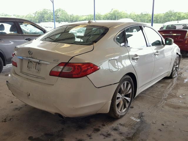 JN1BY1AP3CM335353 - 2012 INFINITI M37 WHITE photo 4