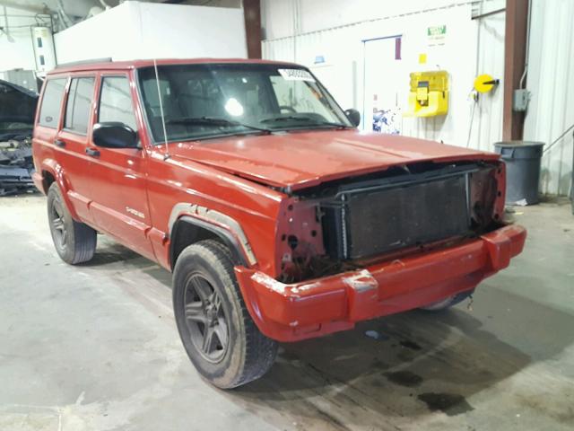 1J4FT58S91L602068 - 2001 JEEP CHEROKEE C RED photo 1