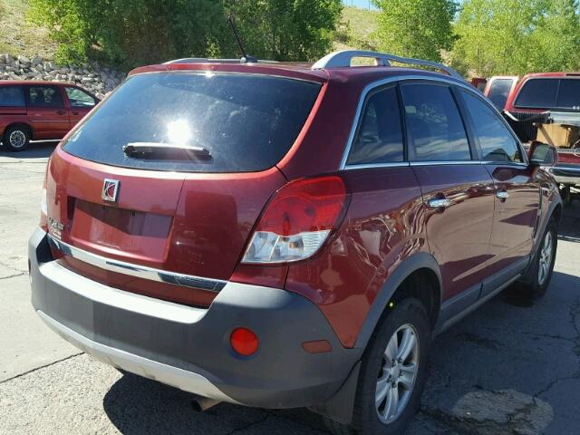 3GSCL33P08S730174 - 2008 SATURN VUE RED photo 4