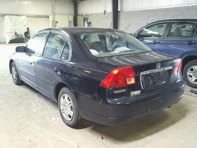 2HGES16562H523483 - 2002 HONDA CIVIC LX BLACK photo 3