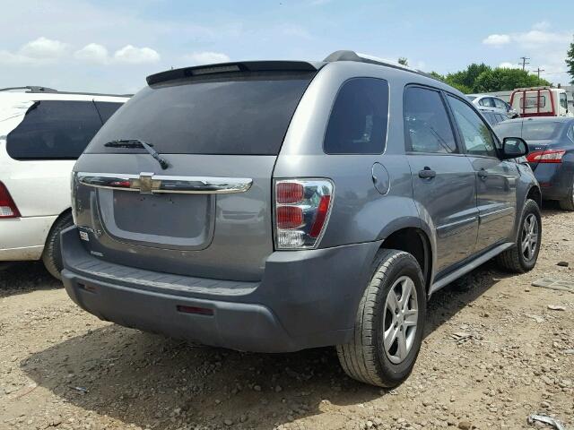 2CNDL13F756109743 - 2005 CHEVROLET EQUINOX LS CHARCOAL photo 4