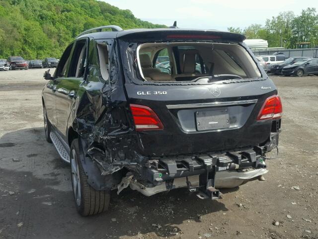 4JGDA5HB6HA819971 - 2017 MERCEDES-BENZ GLE 350 4M BLACK photo 3