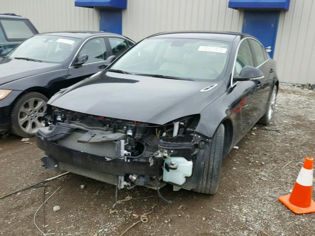 2G4GK5EX4E9304842 - 2014 BUICK REGAL BLACK photo 2