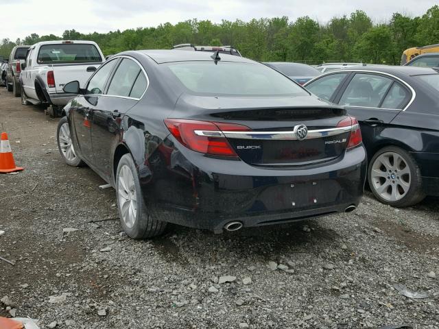 2G4GK5EX4E9304842 - 2014 BUICK REGAL BLACK photo 3