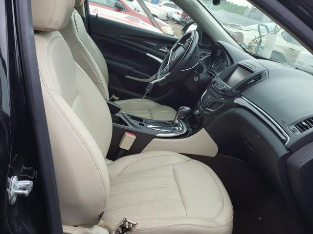 2G4GK5EX4E9304842 - 2014 BUICK REGAL BLACK photo 5