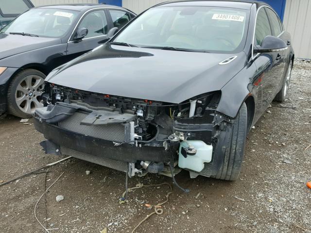 2G4GK5EX4E9304842 - 2014 BUICK REGAL BLACK photo 9