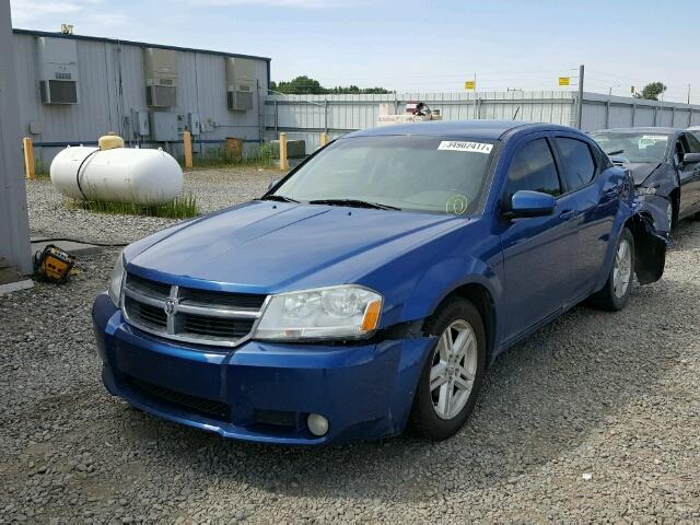 1B3LC56B59N554825 - 2009 DODGE AVENGER SX BLUE photo 2