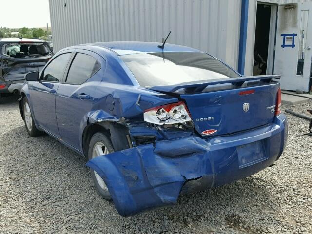 1B3LC56B59N554825 - 2009 DODGE AVENGER SX BLUE photo 3