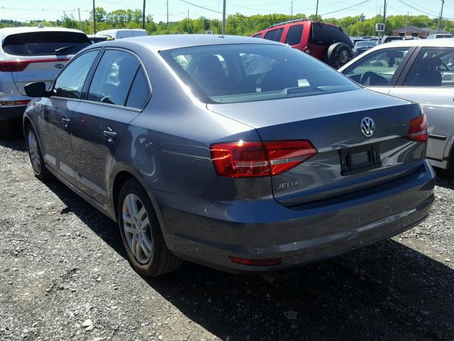 3VW2K7AJ7FM243049 - 2015 VOLKSWAGEN JETTA BASE 灰色 照片 3