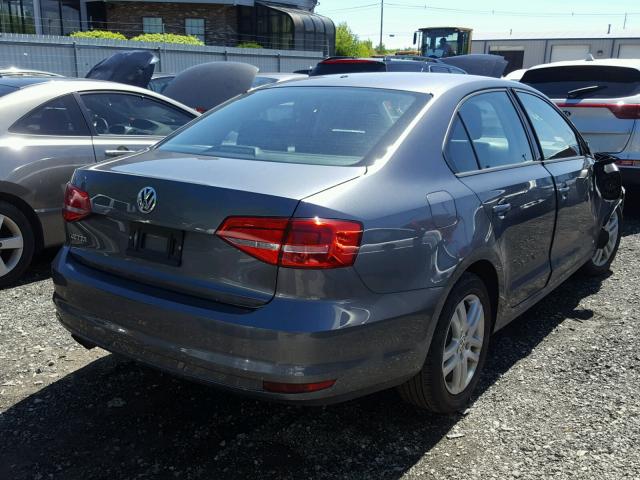 3VW2K7AJ7FM243049 - 2015 VOLKSWAGEN JETTA BASE 灰色 照片 4