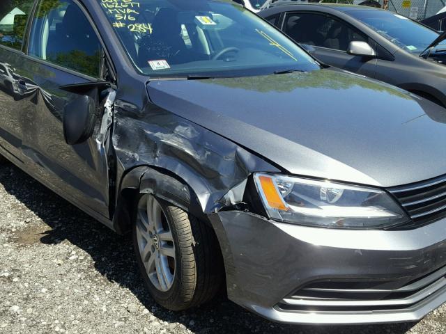 3VW2K7AJ7FM243049 - 2015 VOLKSWAGEN JETTA BASE 灰色 照片 9