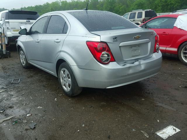 1G1JA5SH2E4147009 - 2014 CHEVROLET SONIC LS GRAY photo 3