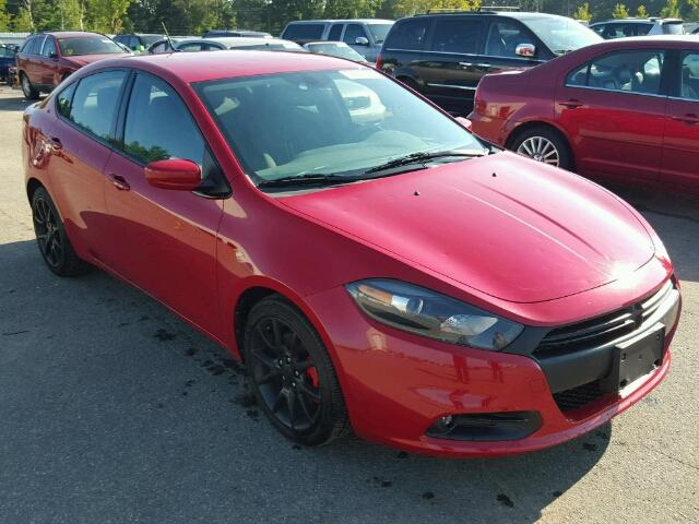 1C3CDFBH0DD641756 - 2013 DODGE DART SXT RED photo 1