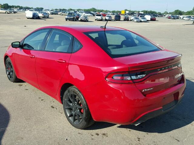 1C3CDFBH0DD641756 - 2013 DODGE DART SXT RED photo 3