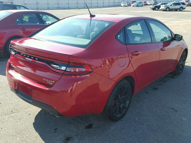 1C3CDFBH0DD641756 - 2013 DODGE DART SXT RED photo 4