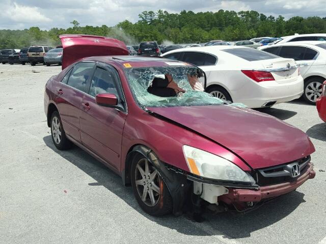 1HGCM66573A100801 - 2003 HONDA ACCORD EX MAROON photo 1