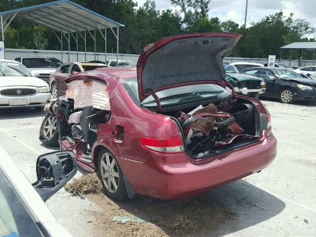 1HGCM66573A100801 - 2003 HONDA ACCORD EX MAROON photo 3