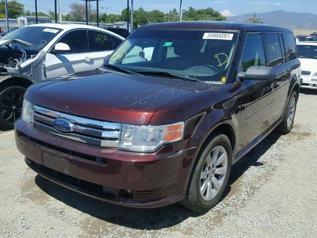 2FMDK51C09BA30964 - 2009 FORD FLEX MAROON photo 2