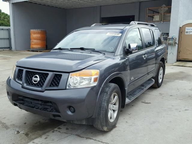 5N1BA08D38N613351 - 2008 NISSAN ARMADA SE GRAY photo 2