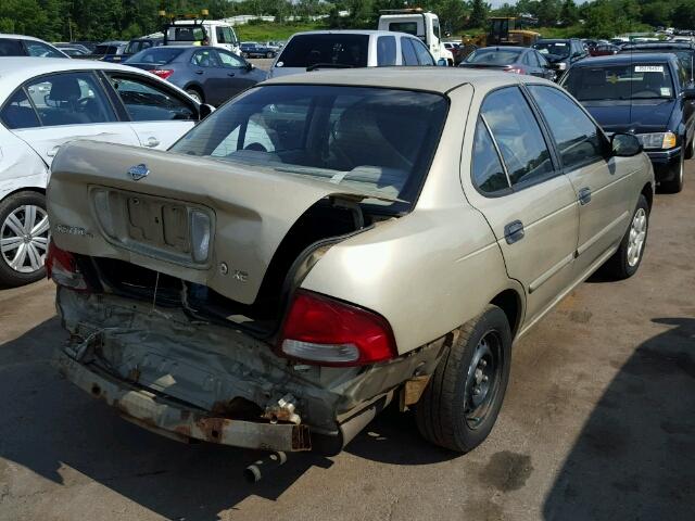 3N1CB51D32L641061 - 2002 NISSAN SENTRA XE TAN photo 4