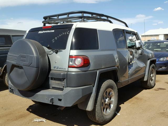 JTEBU4BF3CK122538 - 2012 TOYOTA FJ CRUISER SILVER photo 4